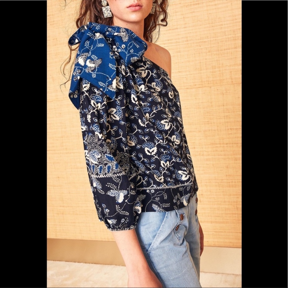 Ulla Johnson One Shoulder Asima Blouse
